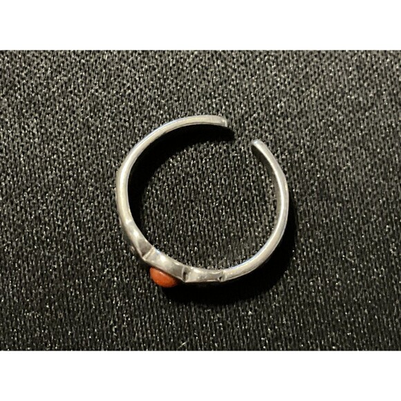 3.5in (25 Silver & Coral Silpada Toe Ring - Picture 4 of 5